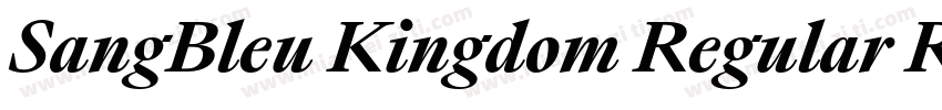 SangBleu Kingdom Regular Regular字体转换